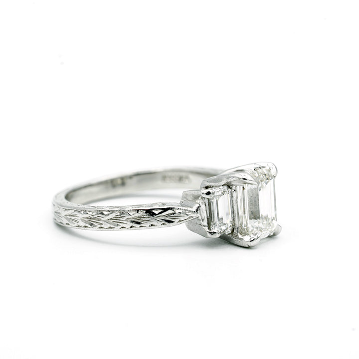 Tacori Diamond Platinum Wedding Ring Set