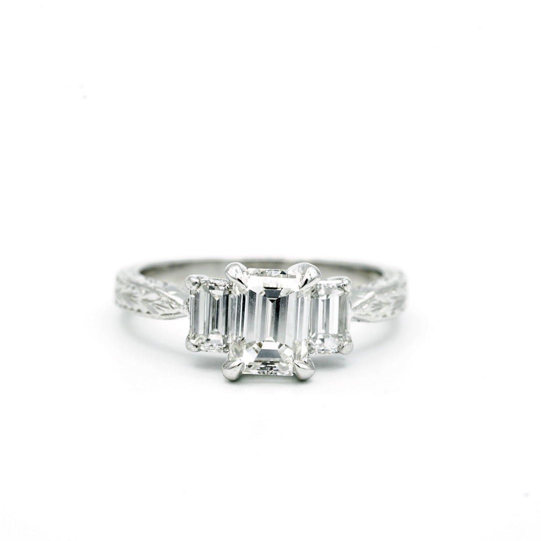 Tacori Diamond Platinum Wedding Ring Set