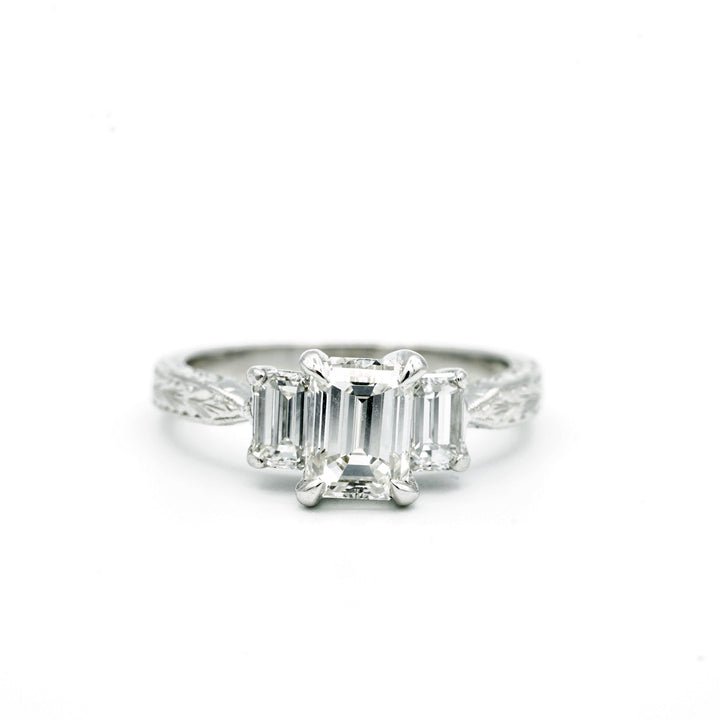 Tacori Diamond Platinum Wedding Ring Set
