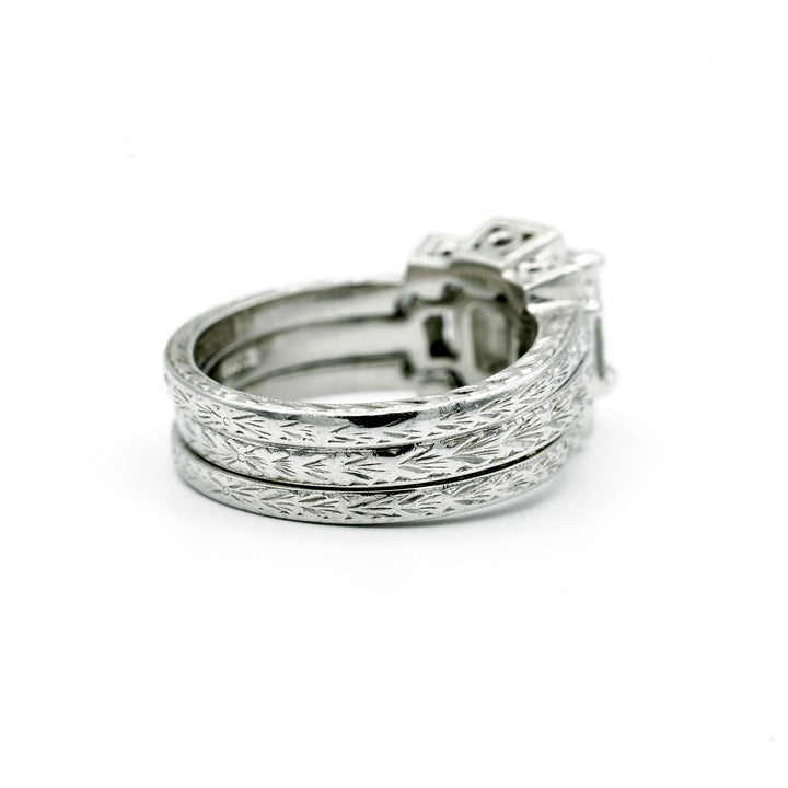 Tacori Diamond Platinum Wedding Ring Set