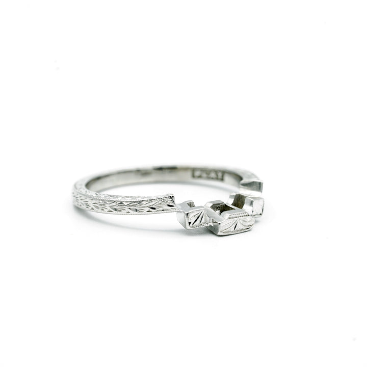 Tacori Diamond Platinum Wedding Ring Set