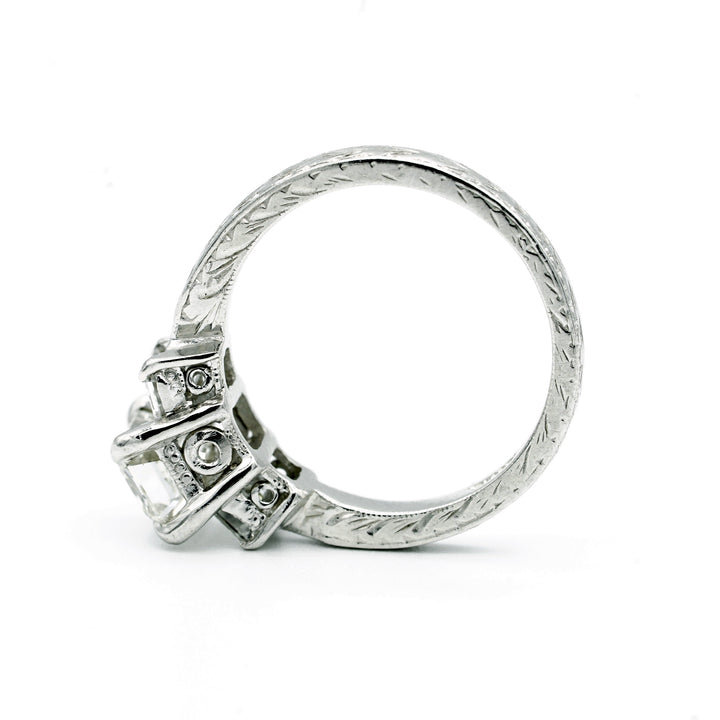 Tacori Diamond Platinum Wedding Ring Set