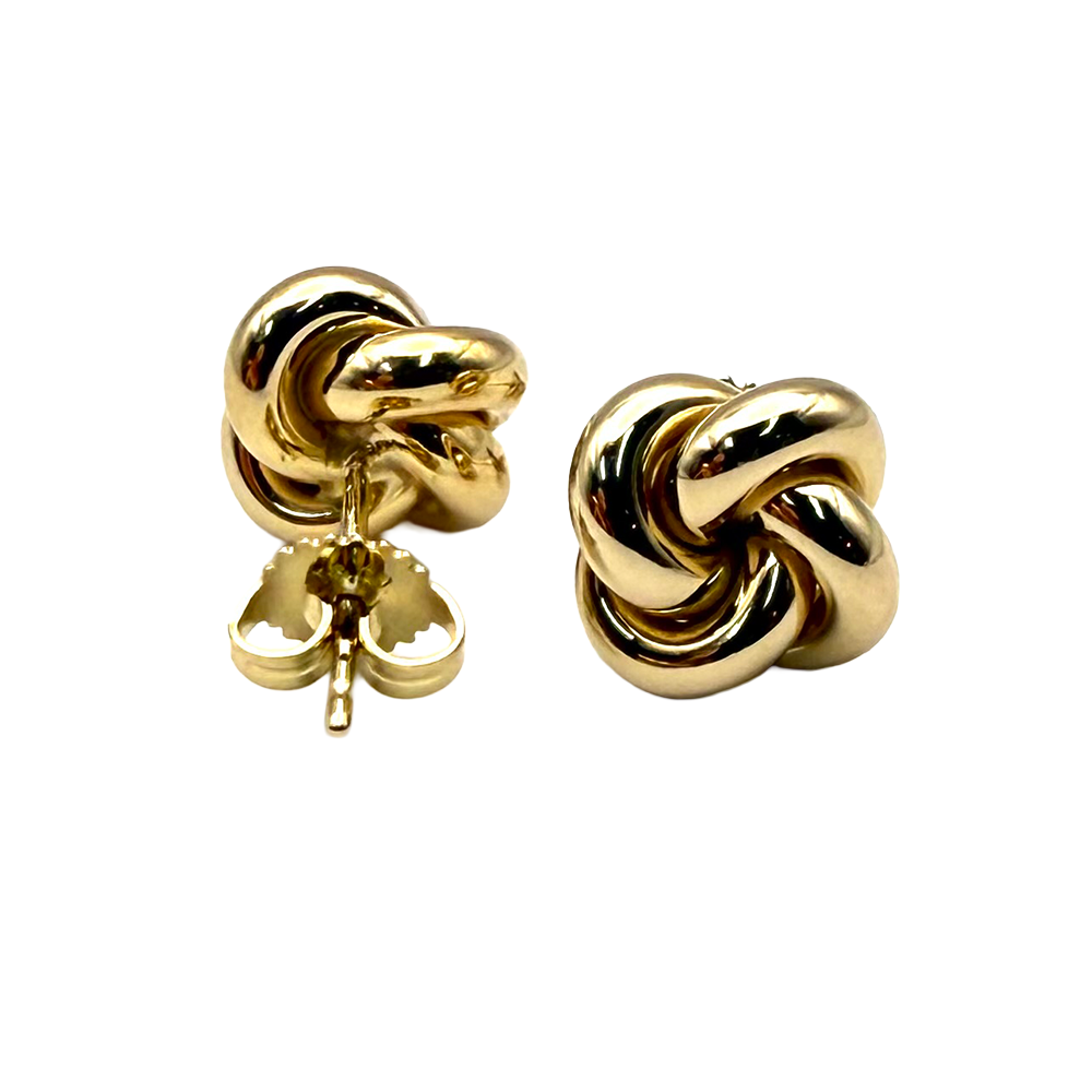 Tiffany & Co. 14K Yellow Gold Knot Stud Earrings