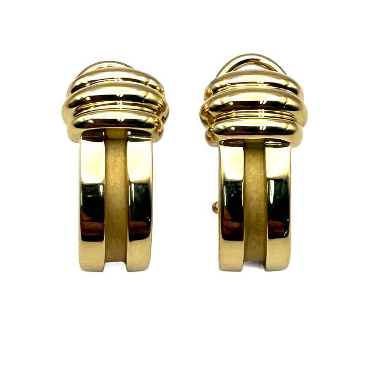 Tiffany & Co. Atlas 18K Yellow Gold Earrings