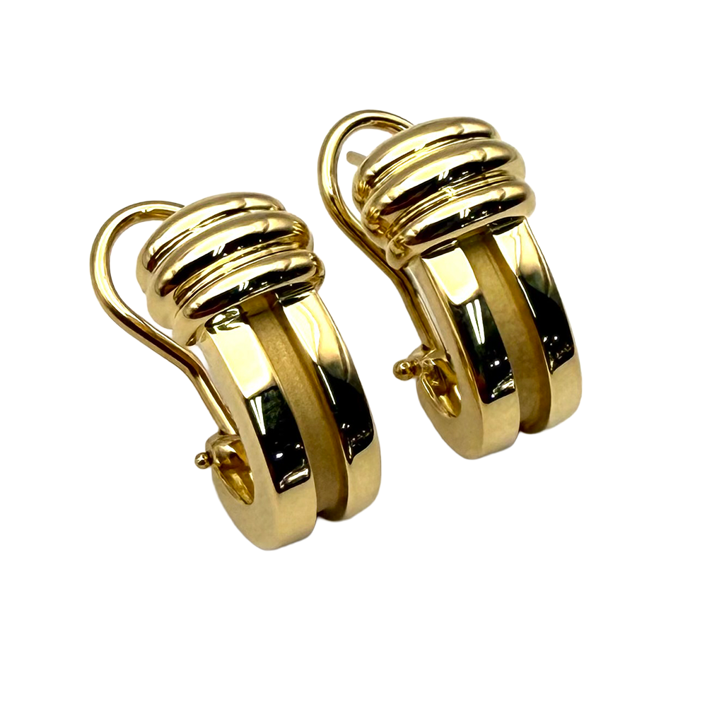 Tiffany & Co. Atlas 18K Yellow Gold Earrings