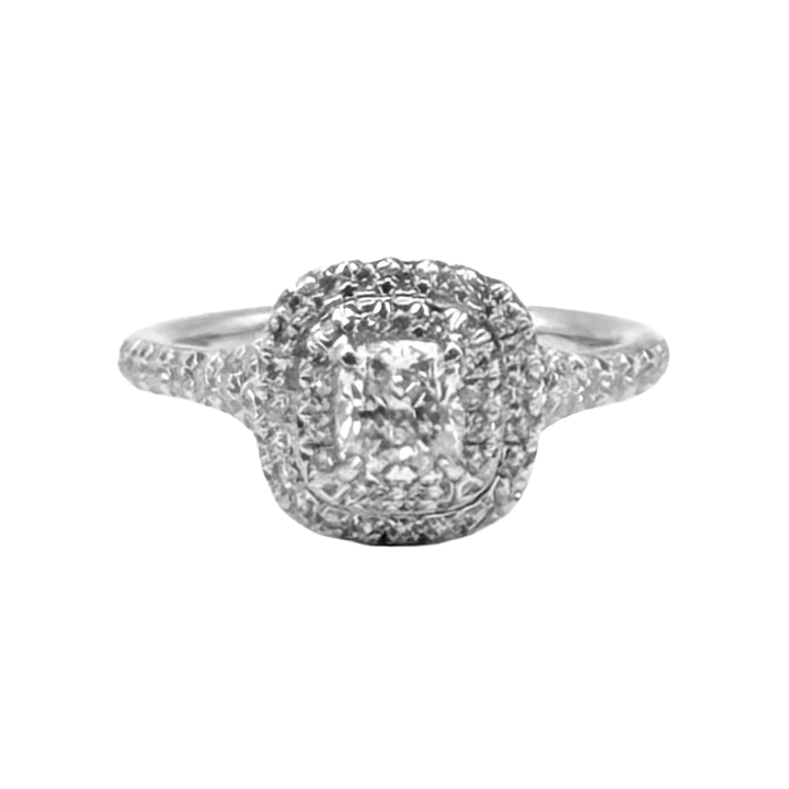 Tiffany & Co. Diamond Platinum Engagement/Wedding Ring