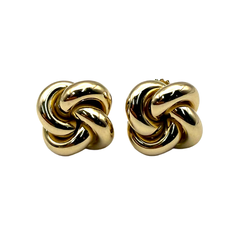 Tiffany & Co. 14K Yellow Gold Knot Stud Earrings