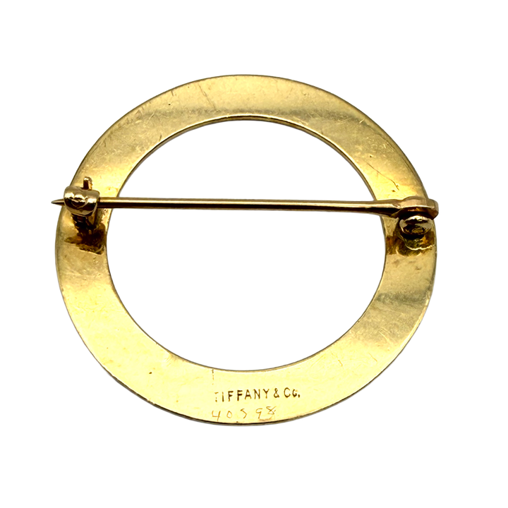 Vintage Tiffany & Co. 14K YG Circle Pin