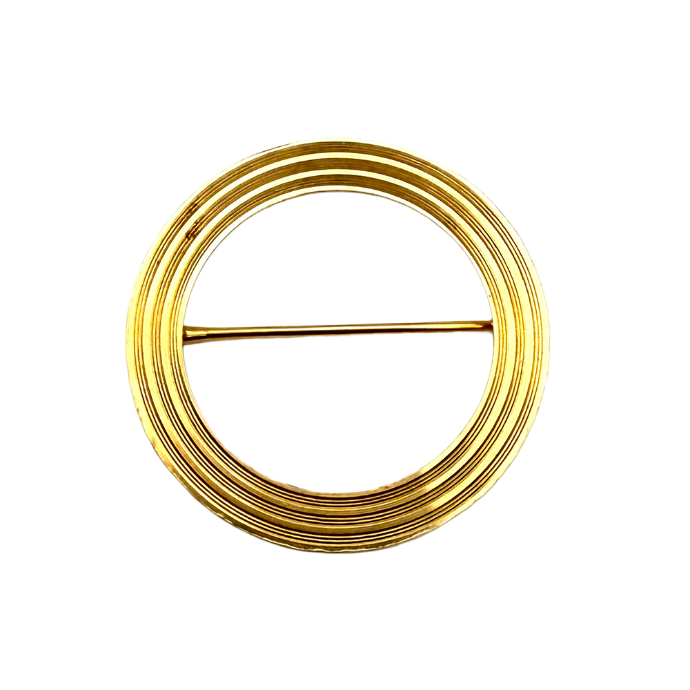 Vintage Tiffany & Co. 14K YG Circle Pin