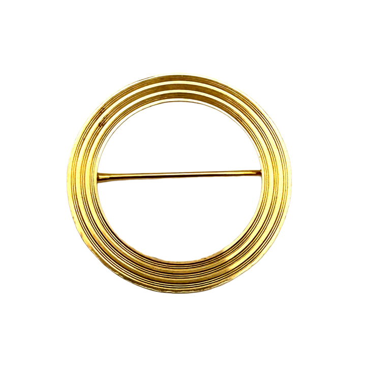 Vintage Tiffany & Co. 14K YG Circle Pin