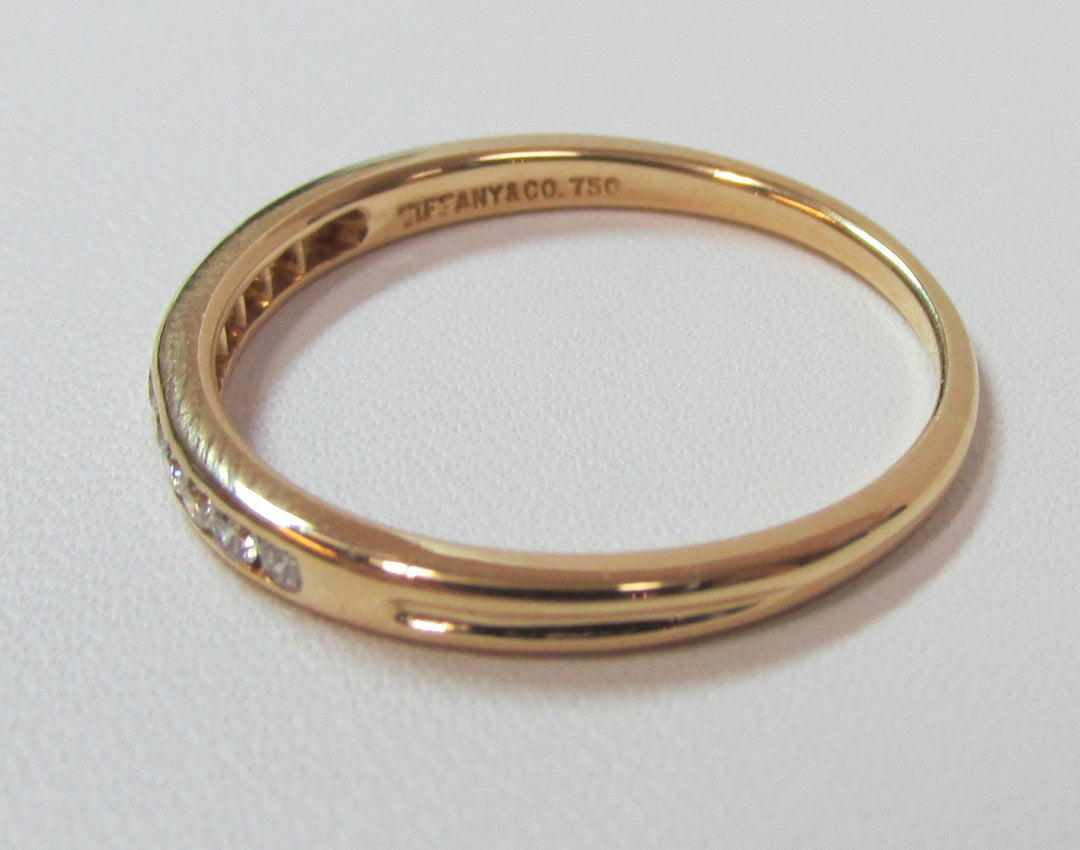 Tiffany & Co. Diamond 18K Yellow Gold Band Ring