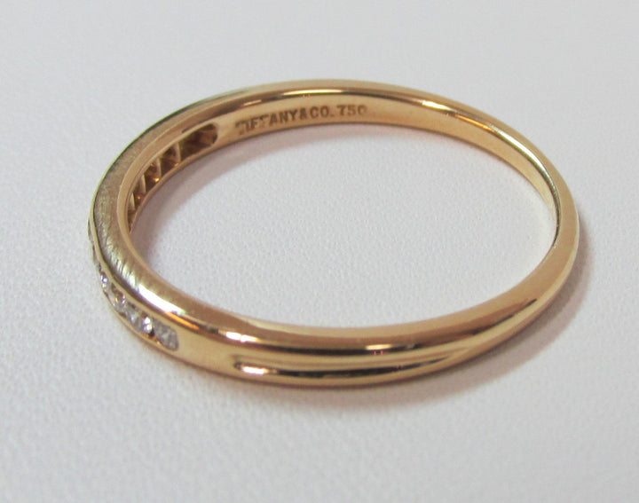 Tiffany & Co. Diamond 18K Yellow Gold Band Ring