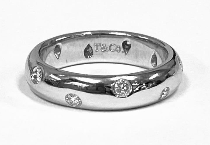 Tiffany & Co. Etoile Diamond Platinum Band