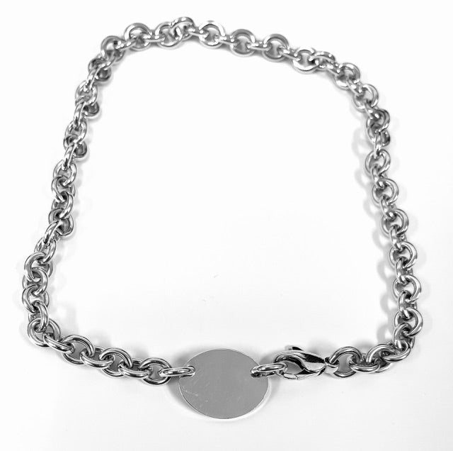 Tiffany & Co. Oval Tag Necklace