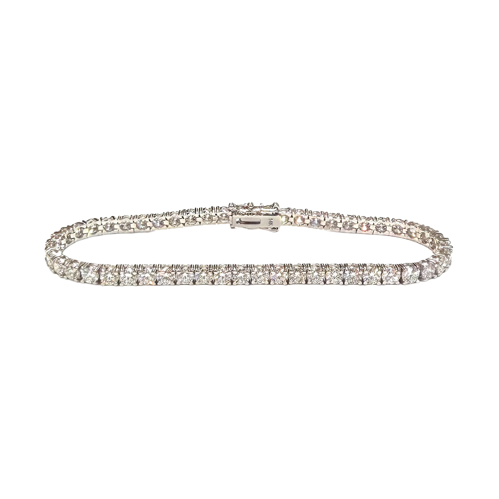Diamond 14K WG Tennis Bracelet 6.50 Carats