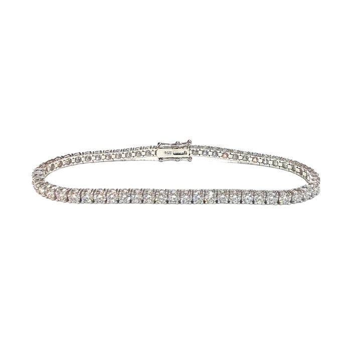 Diamond 14K WG Tennis Bracelet 6.20 Carats
