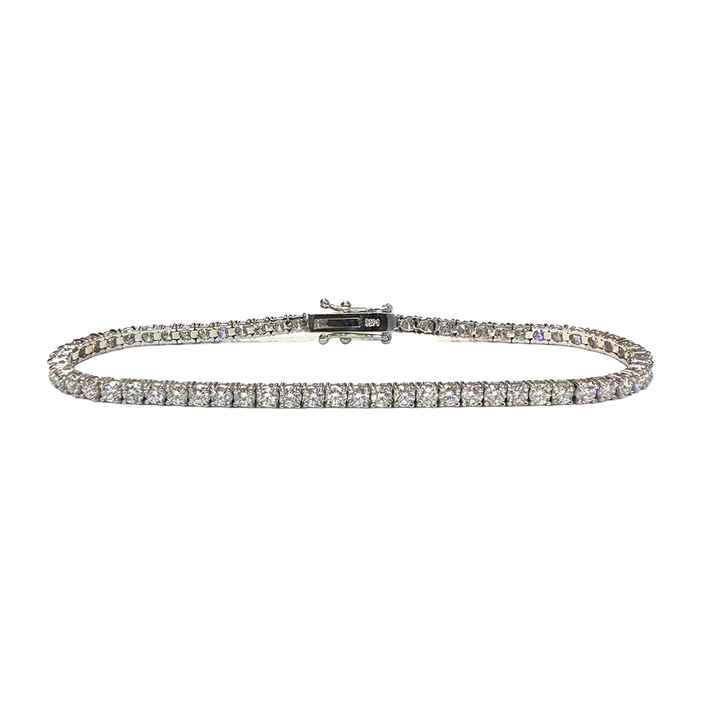 Diamond 14K WG Tennis Bracelet 4.20 Carats
