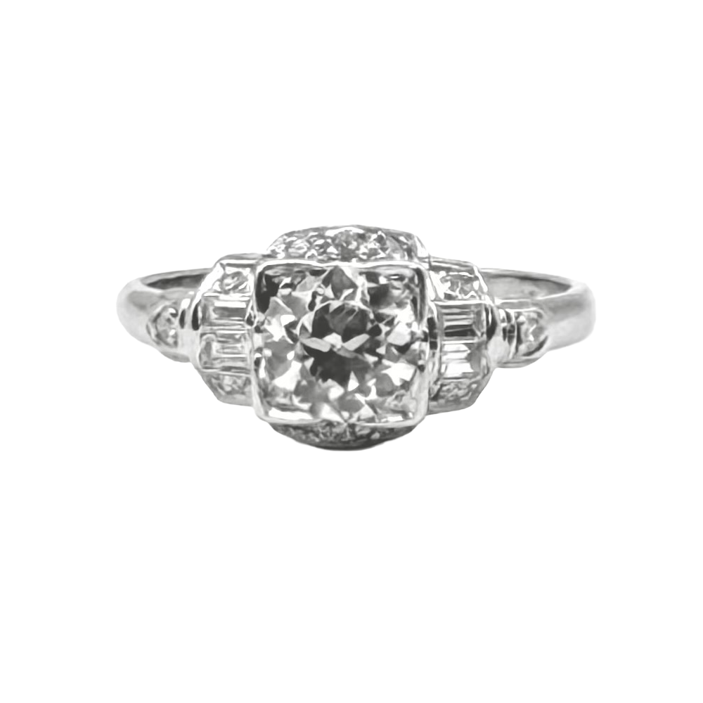 Art Deco Diamond Platinum Ring