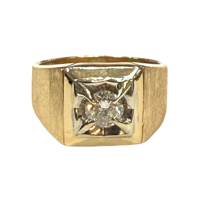 Diamond 14K Yellow Gold Vintage Ring