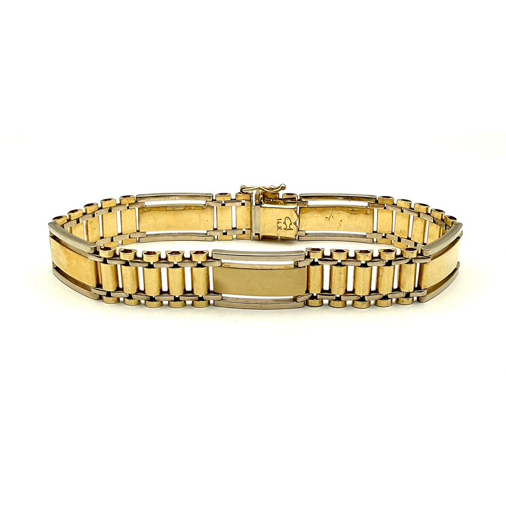 14 Karat Yellow Gold Link Bracelet