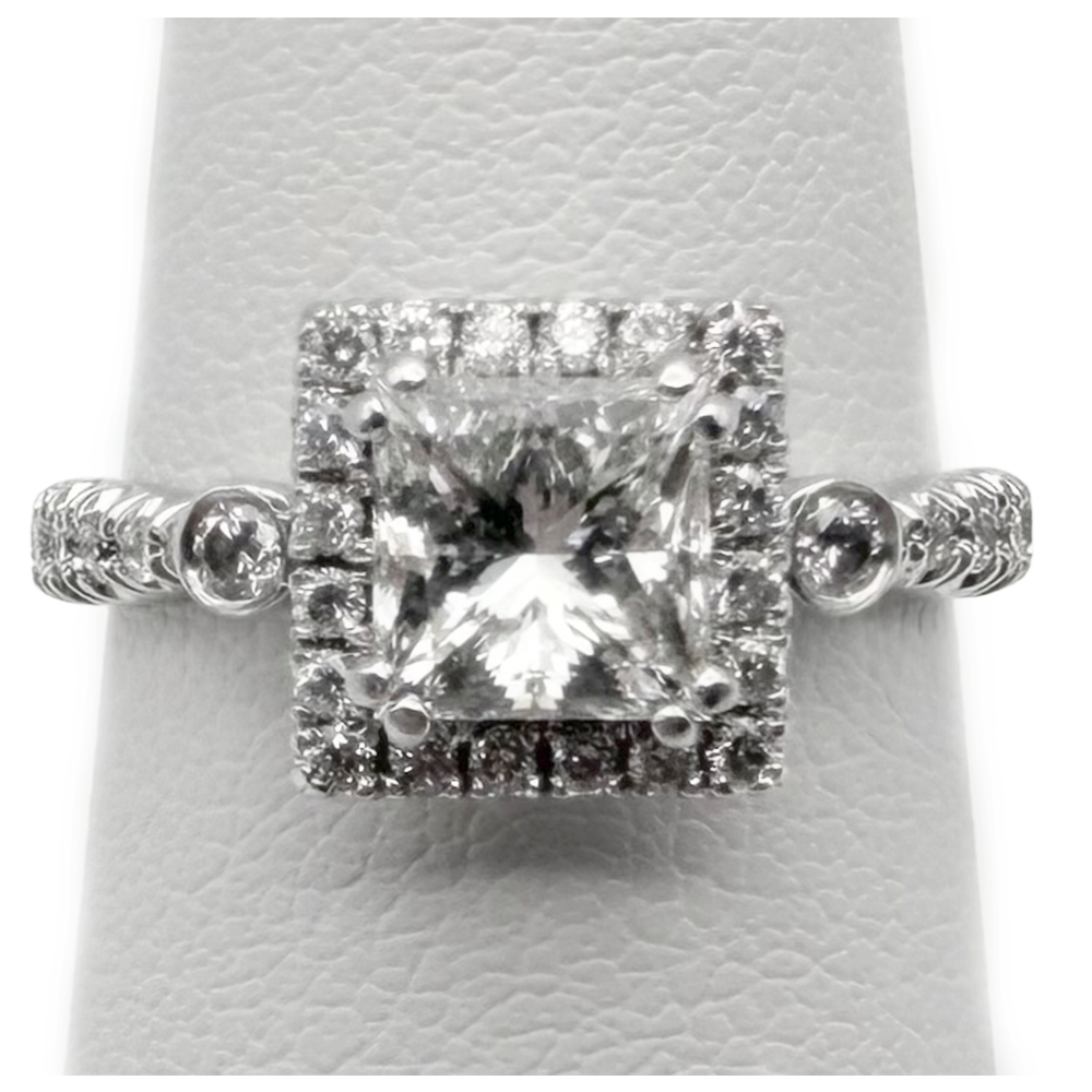 Diamond 14K White Gold Engagement/Wedding Ring