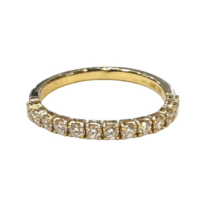 Diamond 14K Yellow Gold Flex Band