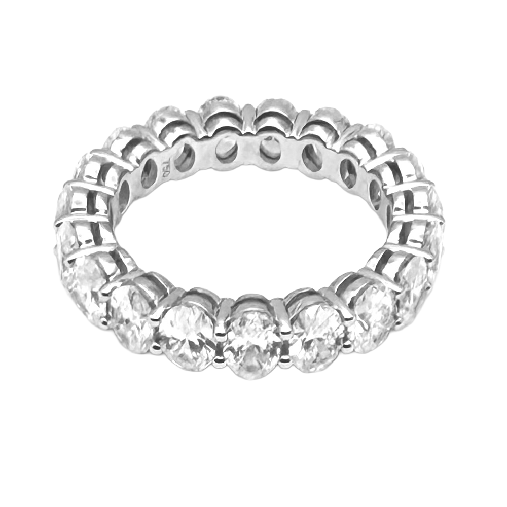 Diamond 18K White Gold Eternity Band