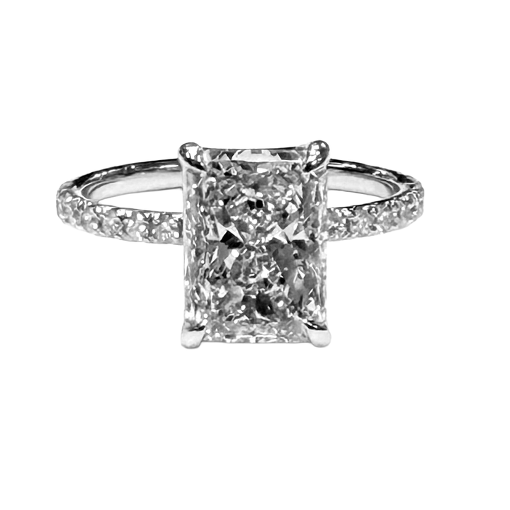 2.03 Carat VS2 I Elongated Radiant Cut GIA 14K WG