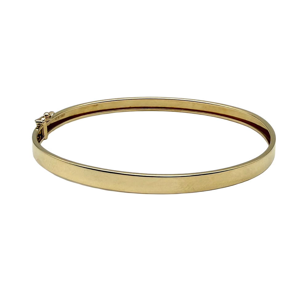 14 Karat Yellow Gold Bangle Bracelet