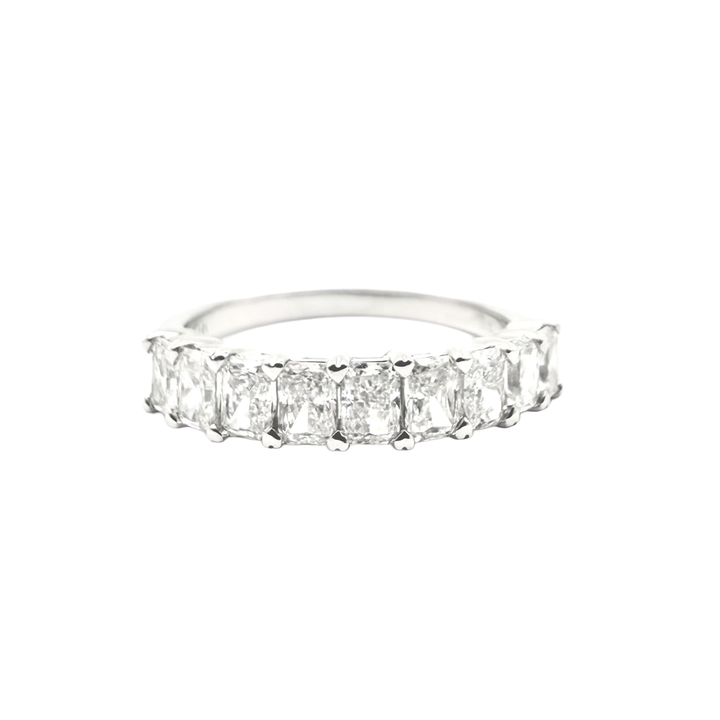 Lab Grown Diamond 14K White Gold Band Ring