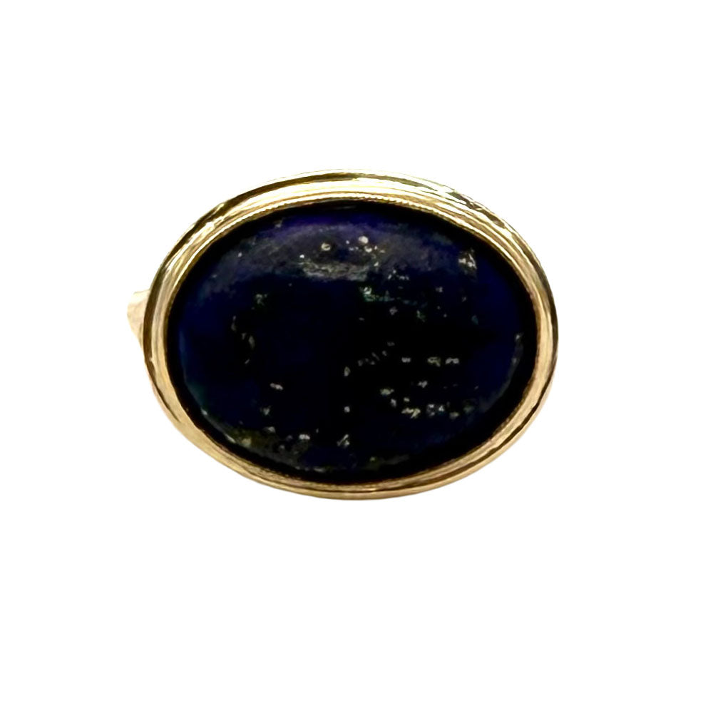 Vintage Lapis 14K Yellow Gold Ring