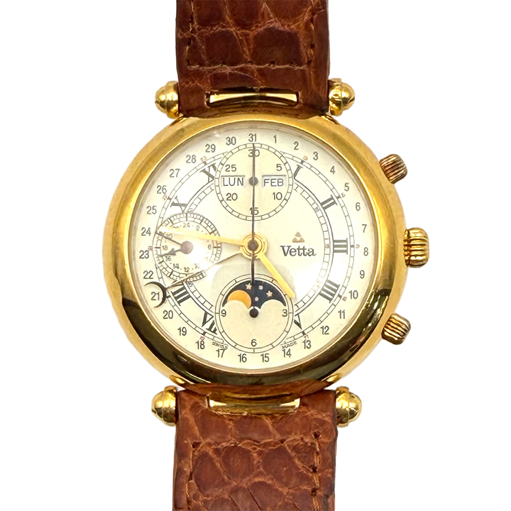 Vetta Triple Calendar Moonphase Automatic Wristwatch