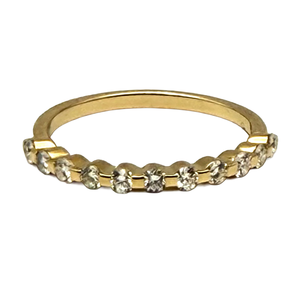 Diamond 14K Yellow Gold Band Ring