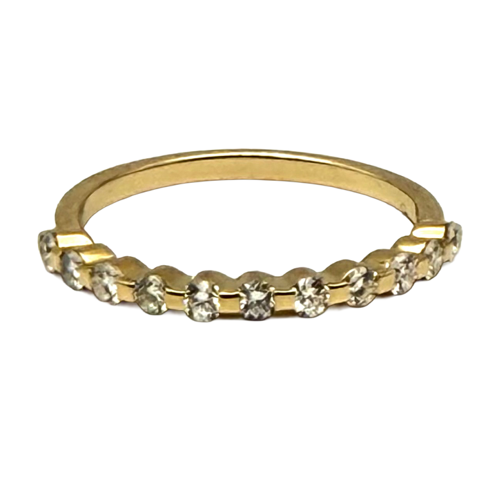 Diamond 14K Yellow Gold Band Ring
