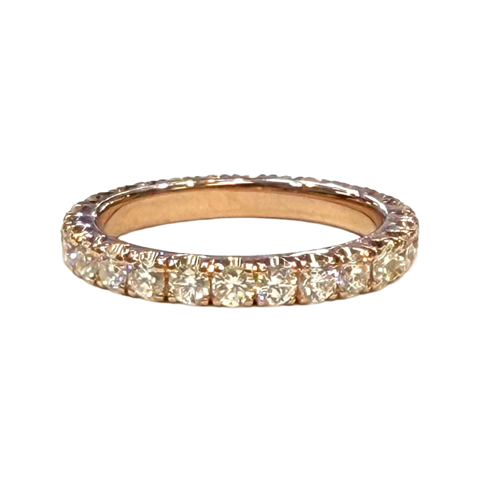Diamond 14K Rose Gold Eternity Band