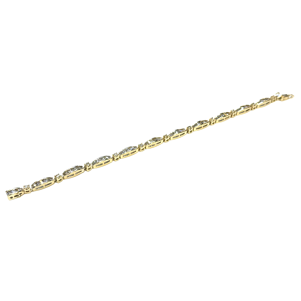 Diamond 14K Yellow Gold Bracelet