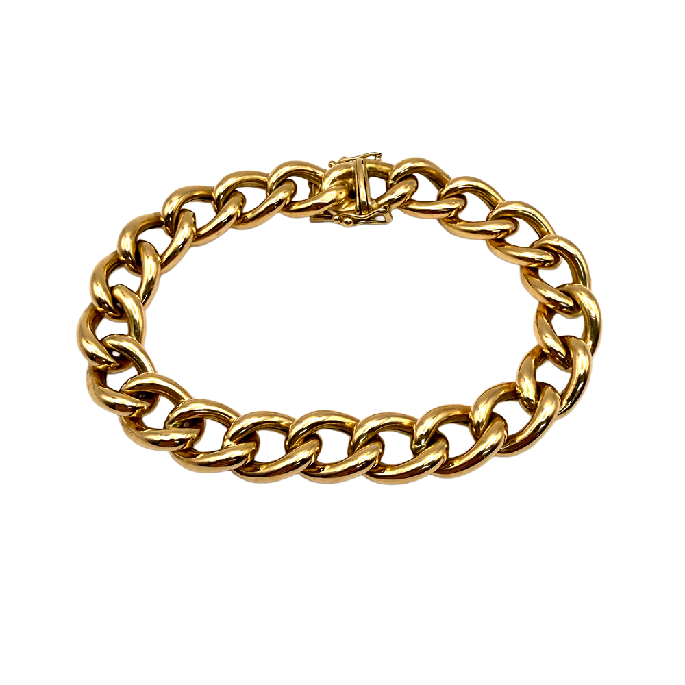 18 Karat Rose Gold Link Bracelet
