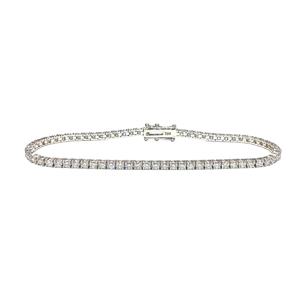 Diamond 14K WG Tennis Bracelet 3.05 Carats