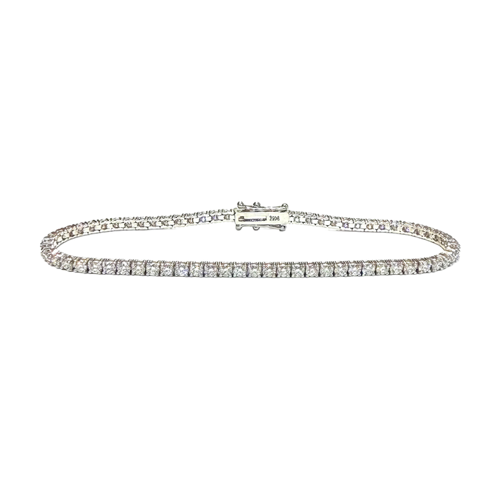 Diamond 14K WG Tennis Bracelet 3.05 Carats