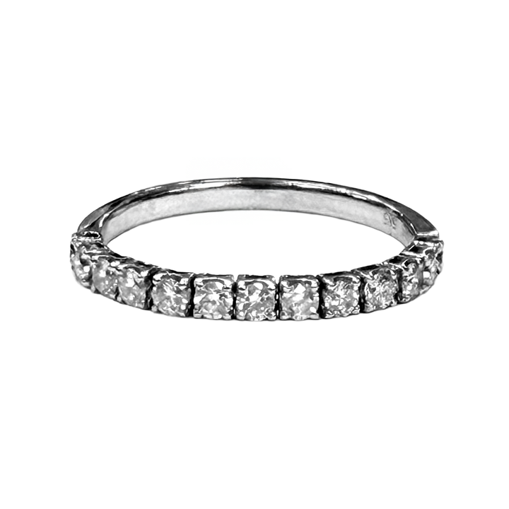Diamond 14K White Gold Flex Band