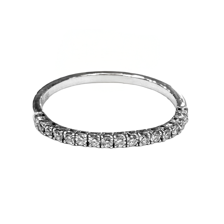 Diamond 14K White Gold Flex Band