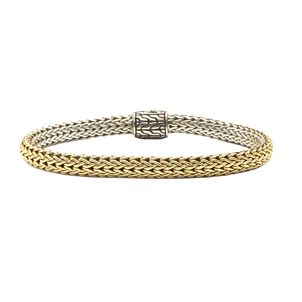 John Hardy Icon Reversible Diamond Clasp Bracelet