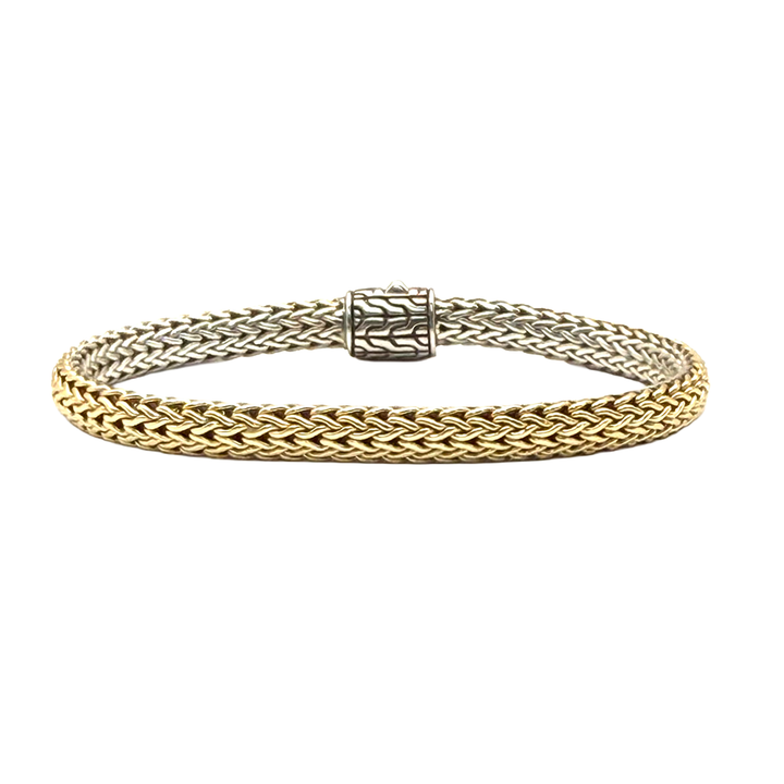 John Hardy Icon Reversible Diamond Clasp Bracelet