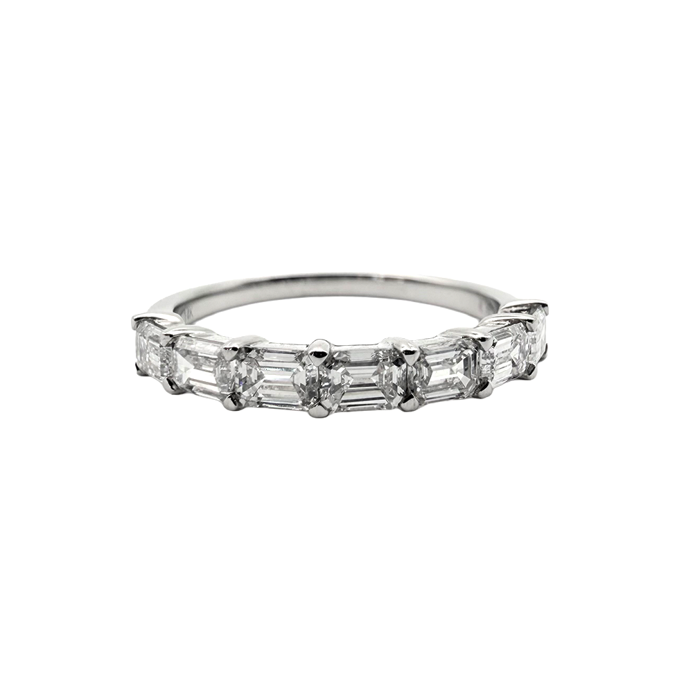 Lab Grown Diamond 14K White Gold Band Ring