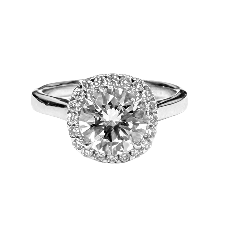 1.25 Carat D VS1 RBC Lab Grown Diamond 18KWG Ring