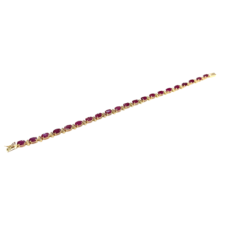 Ruby 14K Yellow Gold Bracelet