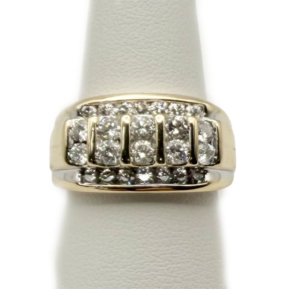 Diamond 14K Yellow Gold Gent's Ring
