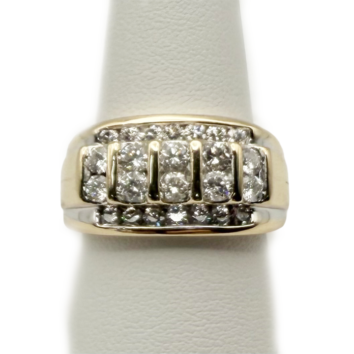 Diamond 14K Yellow Gold Gent's Ring