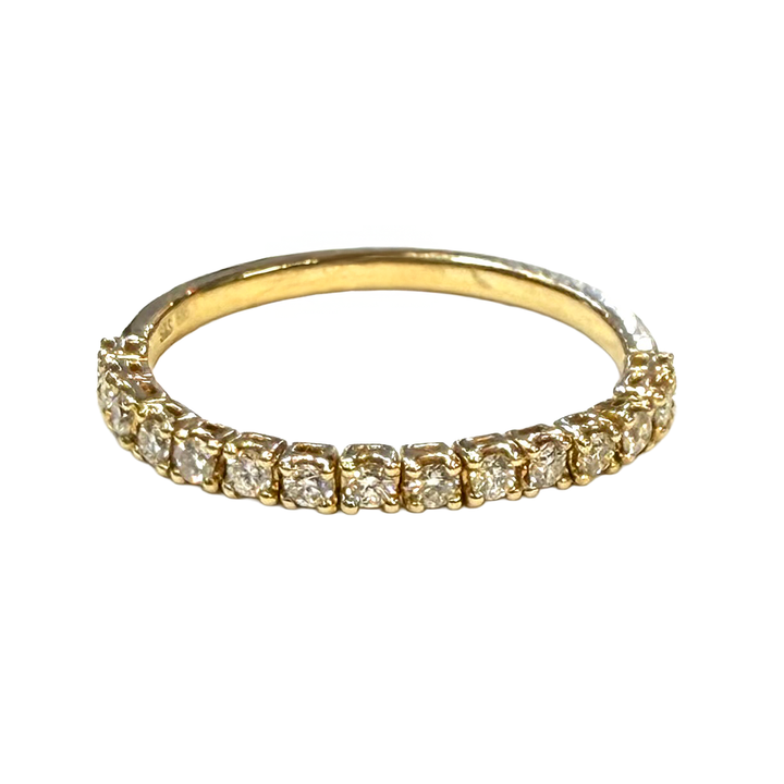 Diamond 14K Yellow Gold Flex Band