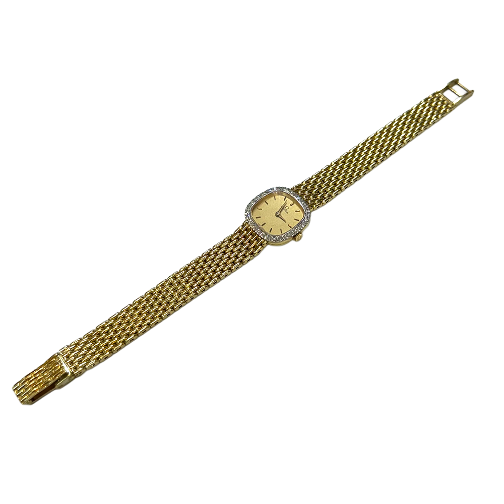 Omega 14K Yellow Gold & Diamond Lady's Wristwatch